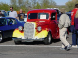 1937 red Ford pickup