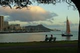 Waikiki at dusk