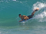 Boogie Boarding at Sandys