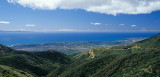 Pref-05, View of Santa Barbara Channel from Santa Ynez Mountains, Northern Channel Islands in distance.