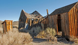 Buildings falling apart.