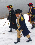 George Washington comes ashore