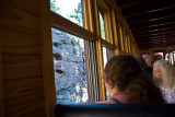 Inside One of the Passenger Cars