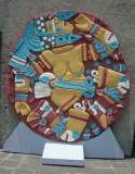 Coyolxauqui con sus vivos colores