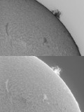 Large prominence 21 March 2010