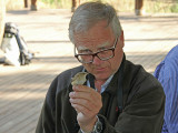 Uno had the honour of ringing a Manchurian reed-warbler