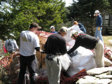 Norm helping unload