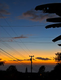 driveway sunset