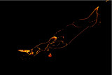 lava flow at night