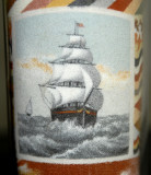 Sailing Ship Detail on Back of Sandbottle