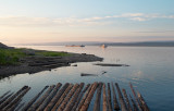 the Yenisei river near the town of Lesosibirsk