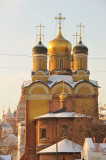 Moscow. Church of the Icon of the Mother of God Znamenie (The Sign) (1679-1684) and Church of Saint Basil the Blessed behind