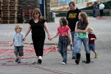 Irish family visiting the harbour