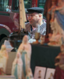 Salesman in folkloric costume