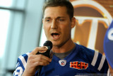 Super Bowl XLIV Media Day: Indianapolis Colts TE Justin Snow