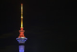 Sky Tower at night, Auckland