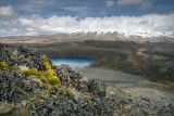 Lower Tama Lake with Mount Ruapehu