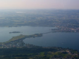 Crossing the lake toward Rapperswil