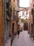 Narrow path in old town