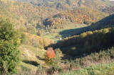 View of the valley below