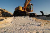 Steam Shovel and Photographer, Salt Works