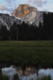 Half Dome in Reflection in Cooks Meadow