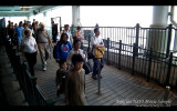 Passengers abroading a ferry