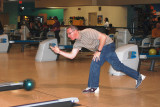 Adam shows his bowling moves