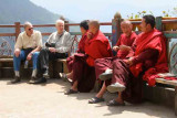 Bhutan-Guests talking to the local Bhuddist-1.jpg
