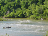 Fishing below the dam