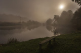 River Wye in morning mist