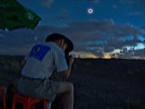 2008 Total Solar Eclipse - Me at Work and Enjoying