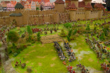 Her et annet diorama; slag p 1400-tallet mellom keiserlige tropper og husitter.