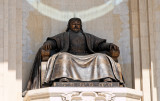 Chinggis Khaan seated at the Parliament House
