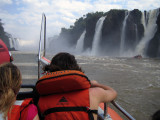 see that boat in the background? we did that too - they go right into the falls