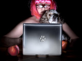 <B>1st</B> - Nude at the computer<br>by Debbi_in_California