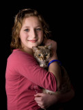 Amber and Cleo on Easter  2009