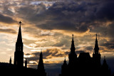 Sunset in Moscow.... Kremlin and Historical museum.