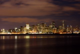 City night view from Treasure Island
