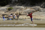 Sliding at Tidal River, Wilsons Promontory N P