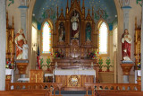 THE FRONT ALTAR OF ST CRYIL AND METHODIUS HAS BEAUTIFUL WOOD.......................