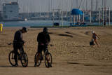 on the beach