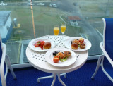 Champagne Breakfast During Panama Canal Transit