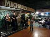 Michelle Playing Washboard at Michauls