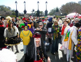 Jackson Square on Mardi Gras Day