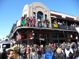 Bourbon Vieux Balcony on Fat Tuesday