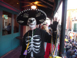 Bill on Bourbon Vieux Balcony on Mardi Gras Day