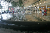 Detroit Airport fountain