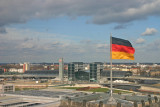View to the train station from the Reichstag roof