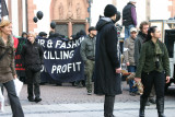 Anti-fur activist demonstration
